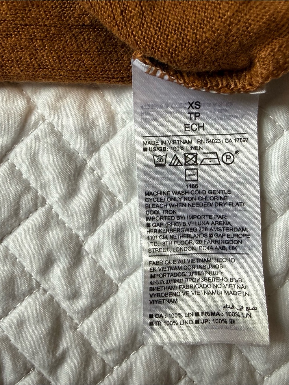 Banana Republic 100% Linen Rust Brown Sleeveless Top - Picture 4 of 4